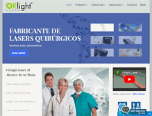 Tablet Screenshot of orlightlaser.com